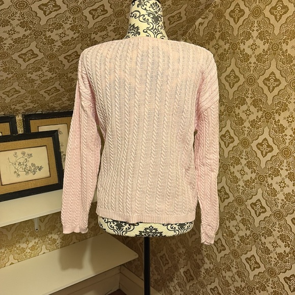 Pink cotton cottagecore sweater - Picture 3 of 10